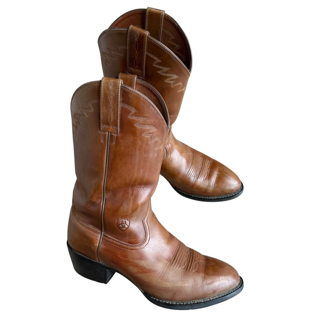 Ariat Sedona cowboy boots leather men size 9D Style #34625 brown READ